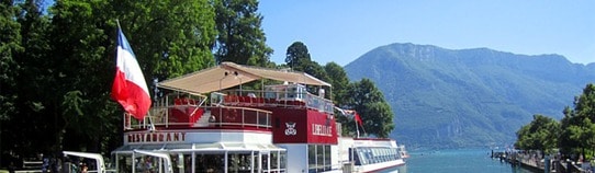 Cruise boat on lake Annecy