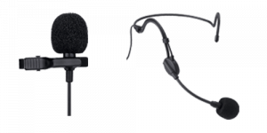 Clip-on and headset microphone